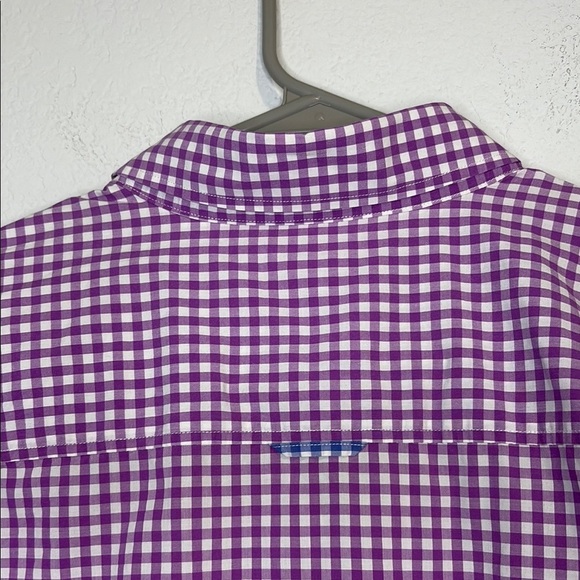 Brooks Brothers size 12 100% cotton Purple Gingham button up Shirt - Picture 6 of 6